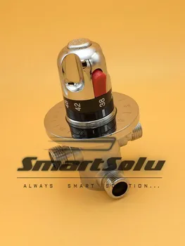 

Free Shipping G 1/2"(DN15) Brass Automatic Thermostatic valve, Conceal Install thermostatic valve,Solar water heater valve