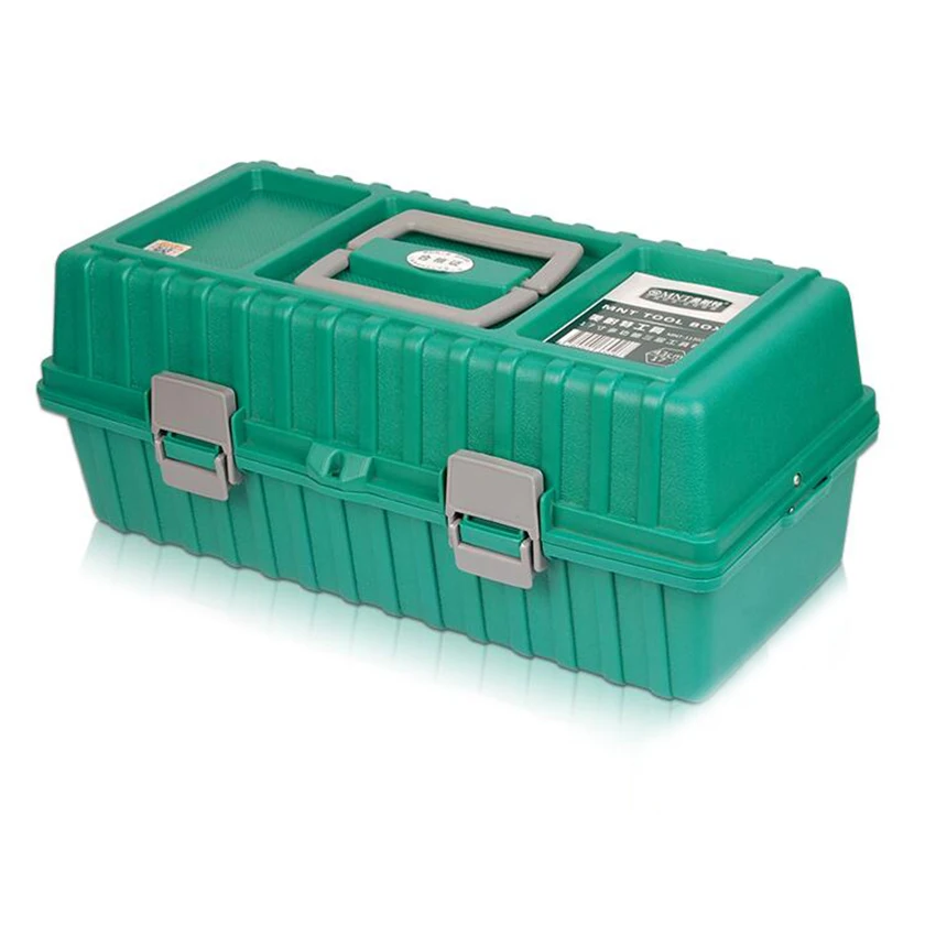 Goede 430X170X190 Mm Abs Tool Case Toolbox Slagvast Vouwen Waterdichte Apparatuur Camera Case Reizen Vissen Reparatie gereedschapskist