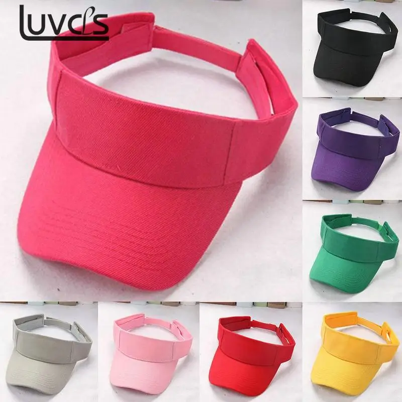 

Light Weight Plain Men Women Summer Outdoor Sport Sun Visor Cap Hat For Golf Hiking Tennis Royal Blue Khaki Pink Red Green Black