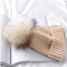 Корея лисий мех шапка женская зимняя Скорпион мех трава грубая шерсть твист большие волосы мяч шерсть вязаная Толстая шляпа