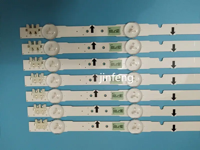 Новинка оригинальный комплект из 5 шт. = 15 7 светодиодов 65 см Светодиодная лента