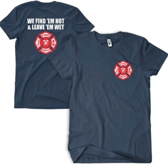 FoxOutdoor 64-6260 M Hot & Wet Two Sided Imprinted Mens T-Shirt Medium - Navy