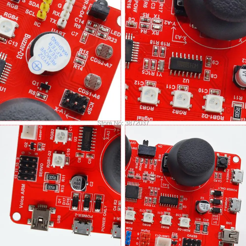 DIYmall для Keyes Голосовая корректирующая одежда для рук плата V1.0 для arduino красный и экологичный MEGA 328 P CH340G