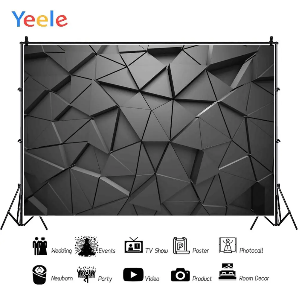

Yeele Triangle Concave Pattern Wedding Baby Portrait Photography Backdrops Customized Photographic Backgrounds For Photos Studio