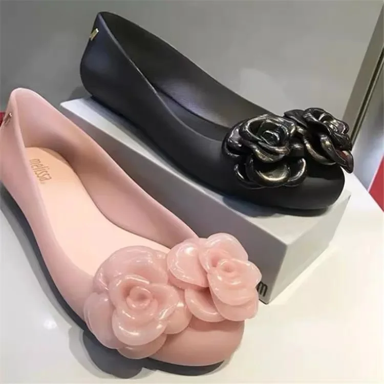 Melissa/оригинальные женские босоножки на плоской подошве прозрачная обувь с мягкой