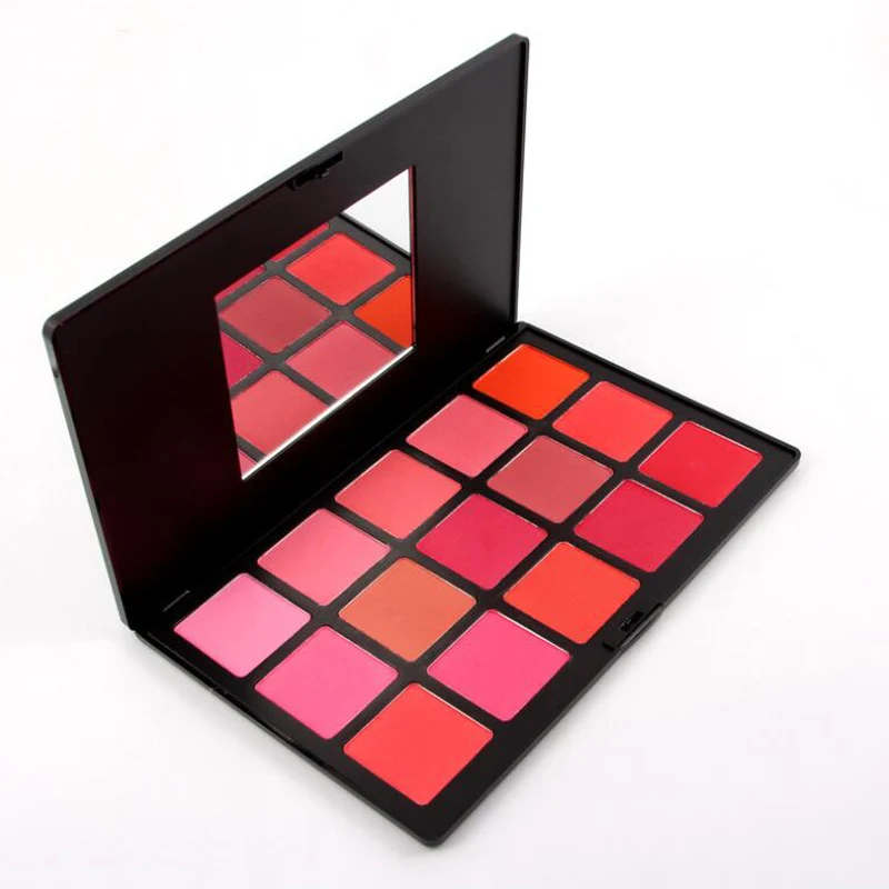 Цена Мисс Роуз Новый макияж 15 цветов красный щеки Paleta Румяна maquiagem Румяна er Косметическая пудра Клин Rouge бронзатор Макияж комплект COLORETE палитра
