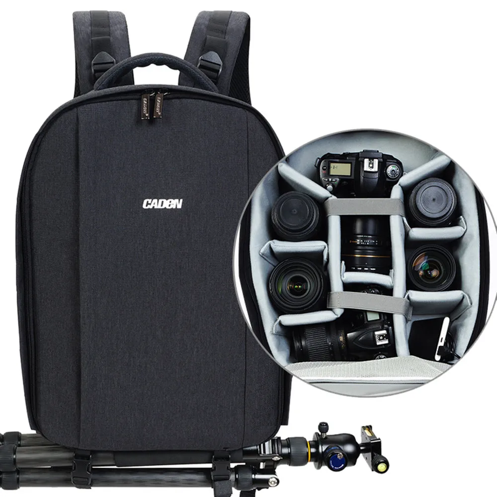 CADEN Camera Backpack Shoulder Bag Compact Waterproof simple and