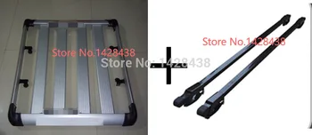 

1.3m Aluminium Roof Rail Rack Luggage Cage Basket Cargo Carrier Box For Car