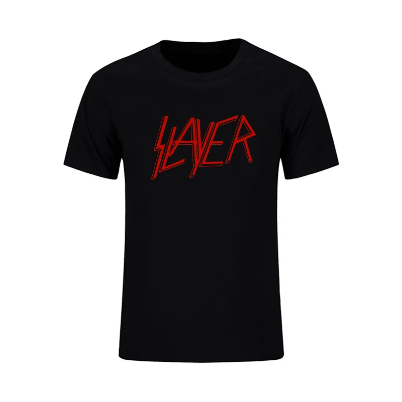 

Rocksir The Slayer T Shirt Speed Hard Metal Band Punk Clothing Heavy Thrash Fitness Casual Rock Music Summer Streetwear T-Shirt