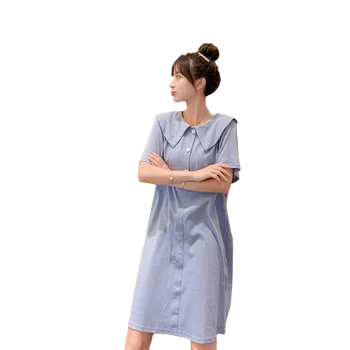 

2019 Summer Pregnancy Clothes Fashion Pregnant Dress Plus Size Pregnant T-shirt Casual Maternity Dress Short Sleeve Dresses