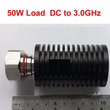 Telecom ВЧ нагрузка 50 Вт 0-3 ГГц N 7/16 DIN разъем ВЧ коаксиальный кабель Jack 50 Вт подачи разъем коаксиального кабеля нагрузки Telecome конвертер