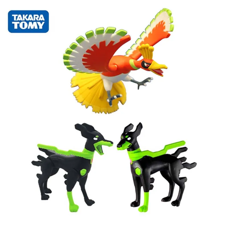 

TAKARA TOMY POKEMON Japan Anime Ho-Oh / 2Styles 10% Zygarde Action Figure Model Toys Collection Cake Decoration for Children