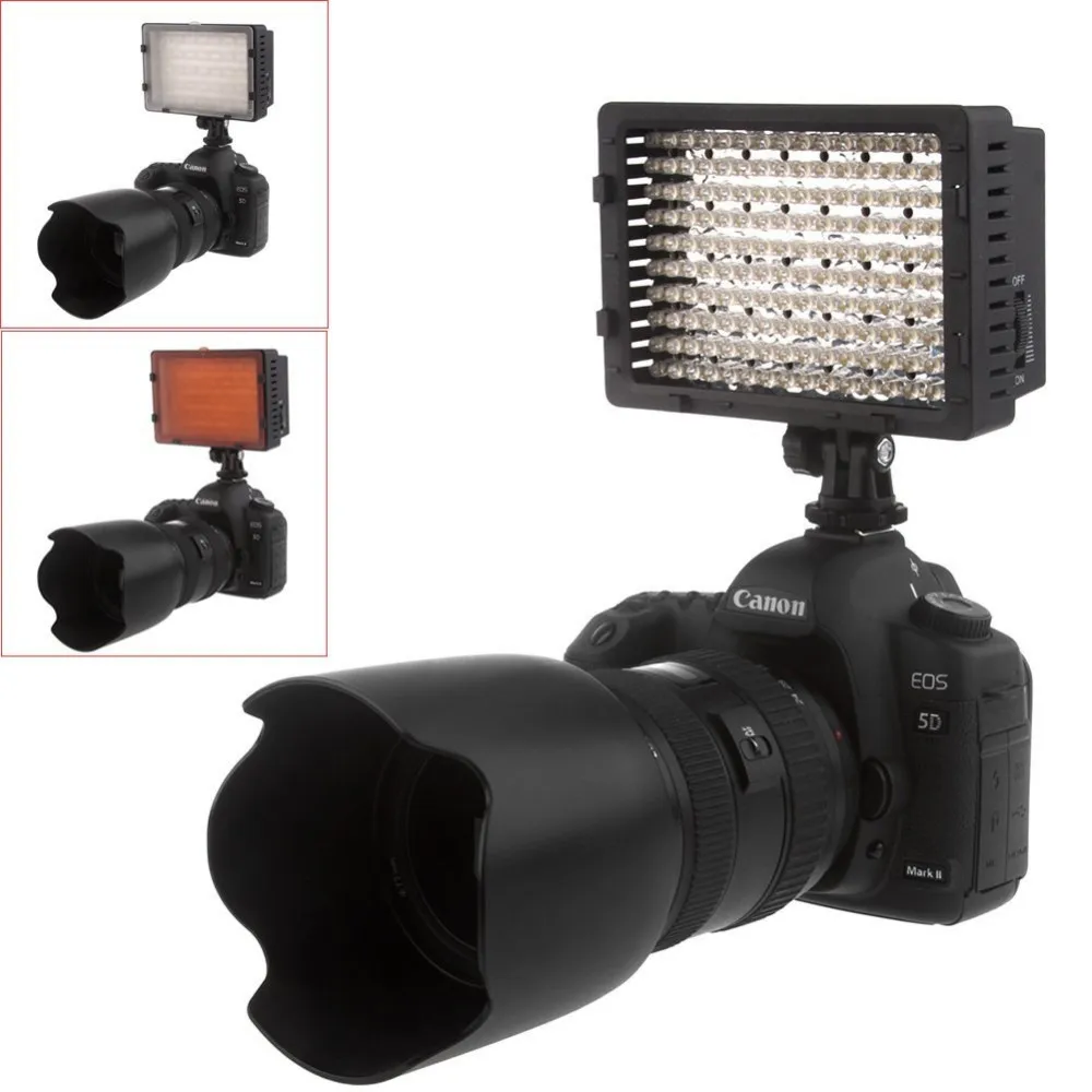 NEEWER 160 LED Затемнения Свет Видеокамера, LED Свет для Canon, Nikon, Pentax, Panasonic SONY Samsung Olympus Цифровых Камер