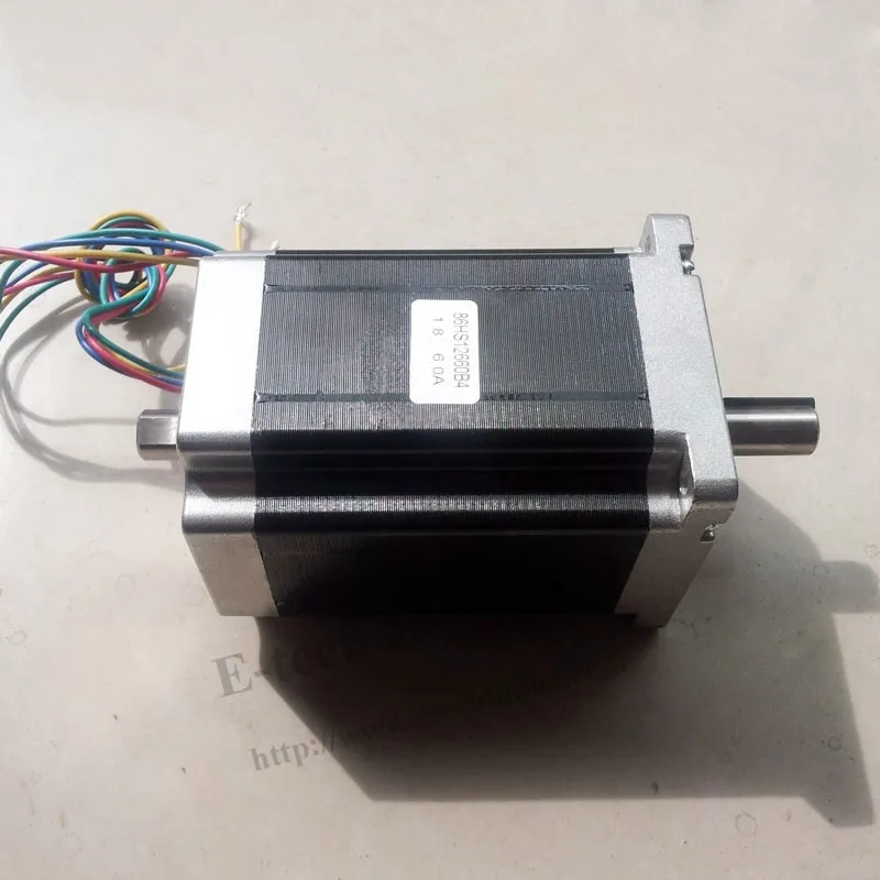 

2pcs/lot Nema 34 double shaft stepper motor 9.5 n. M1319 oz. - c) 6A body length 126 mm CE ROHS Nem 34 stepper motor