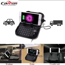 Новые творческие автомобиля против скольжения Коврики приборная панель с зарядки телефона и парковка Автомобильная уведомления Функция Силиконовые телефон GPS подставка