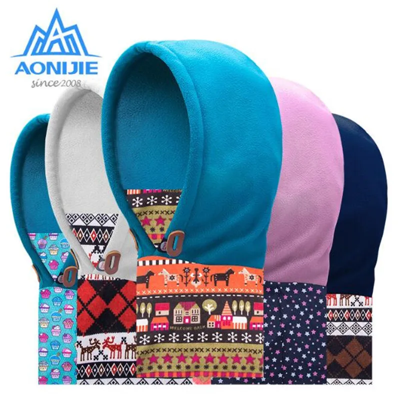 

Aonijie Outdoors Skiing Cycling Winter Hats Versatile Children Kids Polyester Fleece Beanies Caps Mask Balaclavas Free Shipping