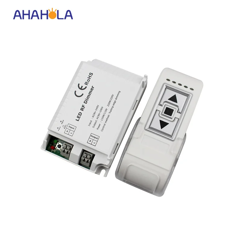 3 key rf led dimmer 220v for led bulb light trailing edge remote