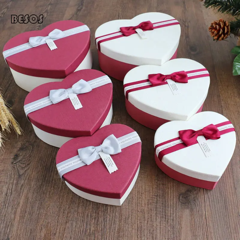 Большая коробка День Святого Валентина фестиваль День рождения конфеты шоколадный бант в форме сердца подарочная упаковка коробка B036B