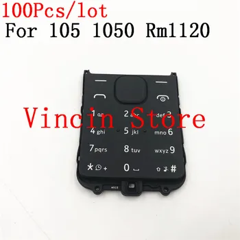 

100Pcs/lot Main Menu English Or Russian Keypad Keyboard Buttons Cover Case For Nokia 105 1050 Rm1120
