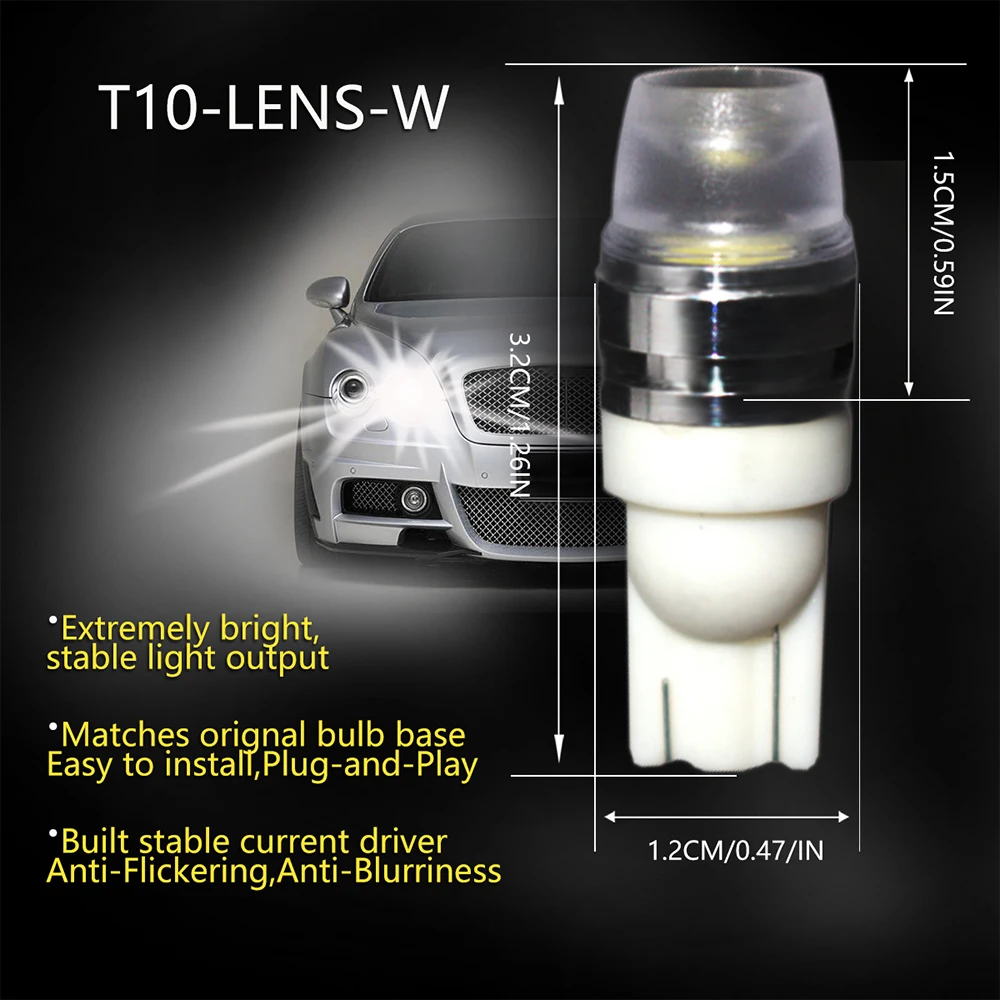 2 шт., автомобильный Стайлинг, Автомобильный светодиодный светильник T10 SMD 5730, светодиодный светильник, лампа, светодиодный светильник для парковки, T10, светодиодный автомобильный боковой светильник