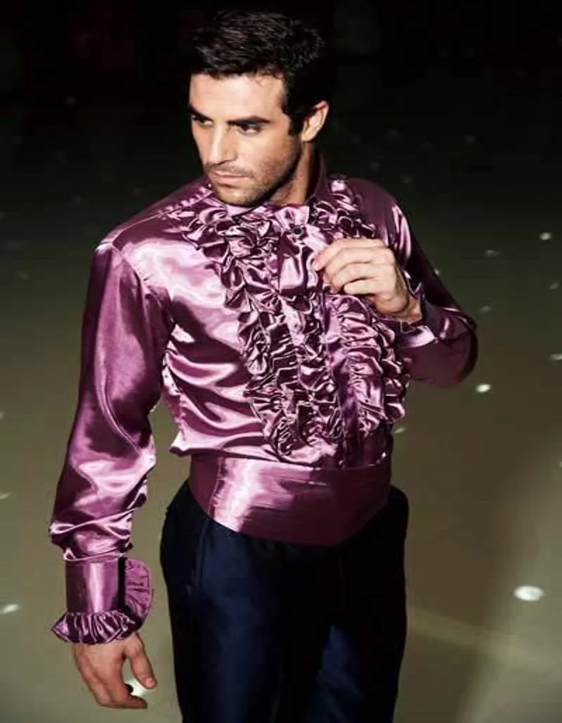 Brand New Shirt Custom Made Any Colors Elastic Silk like Satin Men