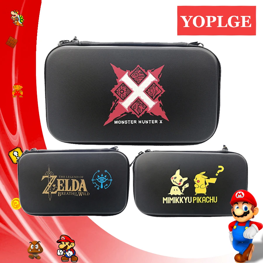 

Nintend New 2DS XL/LL Case Accessories Big Pattern Storage Carrying Hand Bag Portable Nintendos Packet for Nintendo Console Game