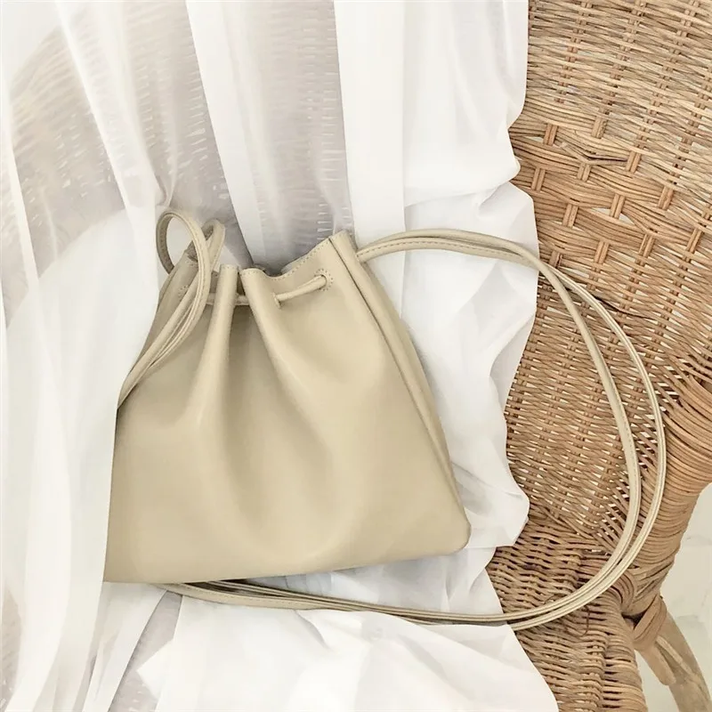 

Women String Casual Rope-pulling Crossbody Bags for Women 2019 Sac A Main Shoulder Bag Handbag Ladies Hand Bags PU Flap BANGE