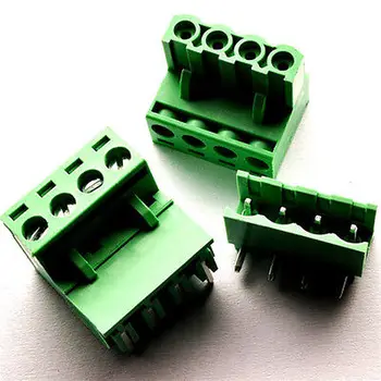 

20 Pcs 5.08mm Pitch 4 pin 4 way Looper Angle Screw Terminal Block Plug connector