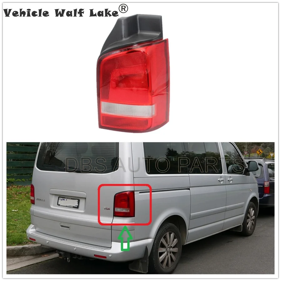 

Right Side Tail Light For Volkswagen Transporter Multivan T5 T6 2010 2011 2012 2013 2014 2015 Rear Light Tail Light