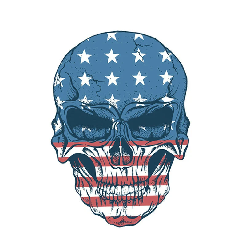 

10pcs/lot Applique Flag Skulls Washable Badges Diy Accessory New Design Clothing Deco Heat Transfer Patches For Clothes
