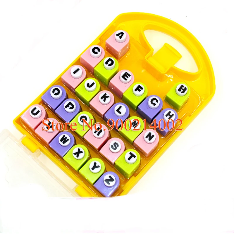 

Random Color 26 English Letter / Alphabet Craft Hole Punch Set Scrapbook Handmade Punchers Paper Cutter Tool DIY Craft