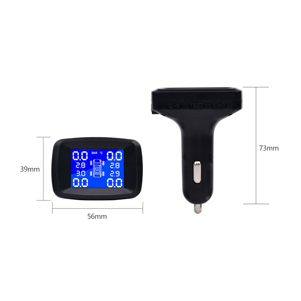 AOSHIKE Car TPMS External Or Internal Tire Pressure Monitoring System Cigarette Lighter Digital Liquid Display Tire Pressure AOSHIKE Car TPMS External Or Internal Tire Pressure Monitoring System Cigarette Lighter Digital Liquid Display Tire Pressure