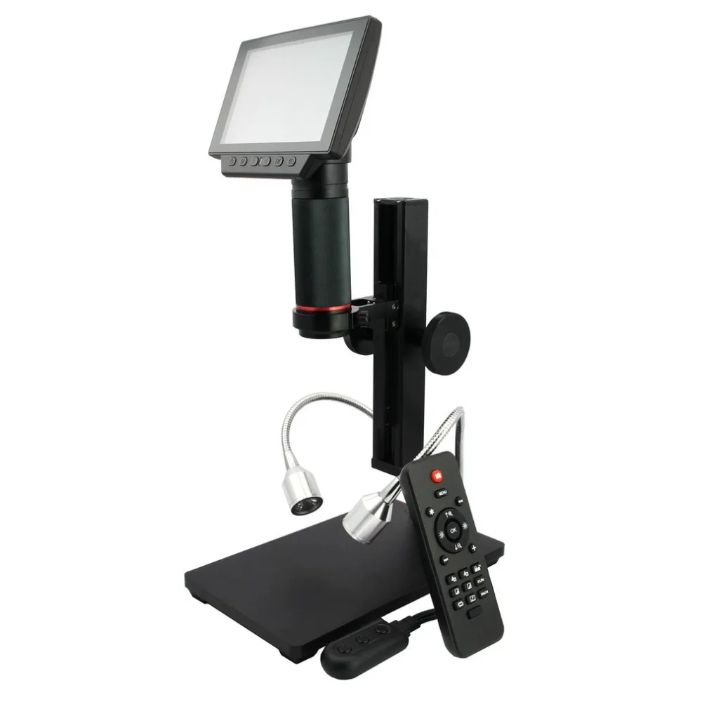 

ADSM302 Digital LCD HDMI Microscope 3MP Video Recording Magnifier for PCB Repairing with IR Remote Controller US/EU/AU Plug