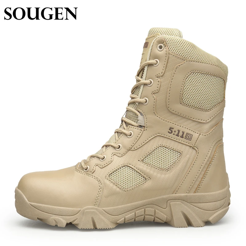 

Winter Male Shoes Adult Combat Boots of Men Military Mens Footwear Army Tactical Shoe Genuine Leather Boot Krasovki Big Size New