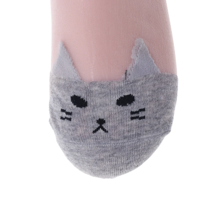 Милые детские сетчатые носки с милым котиком для женщин и девочек-подростков; летние короткие носки с животными