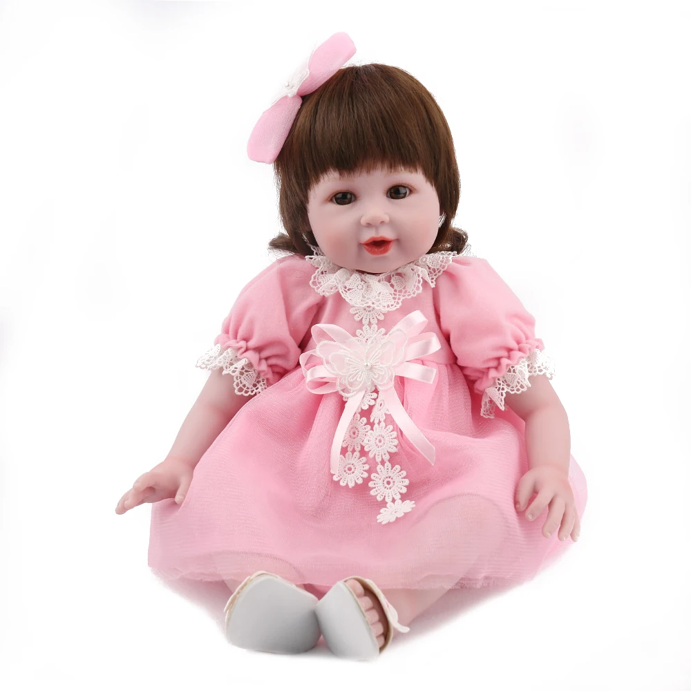 KAYDORA 55 см силиконовые куклы Reborn Baby с тканью для тела Забавные игрушки Детские куклы Reborn для девочек продвижение длинные волосы