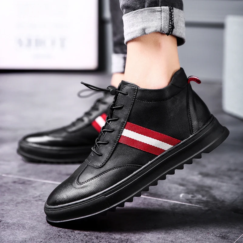 

Men's Man Shoes Vulcanize Shoes Men Spring Autumn Top Fashion Sneakers Lace-up High Style Solid Colors Zapatillas Hombre 4