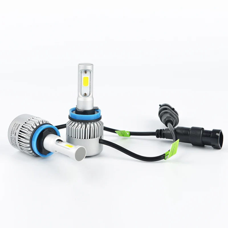 LDDCZENGHUITEC H4 H7 H11 9005 9006 H13 Автомобильные светодиодные лампы для фар 80 Вт 8000LM COB чипы