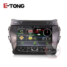2din Android car radio dvr radar detector gps navigator rearview camera for hyundai ix45 Support bluetooth sd obd