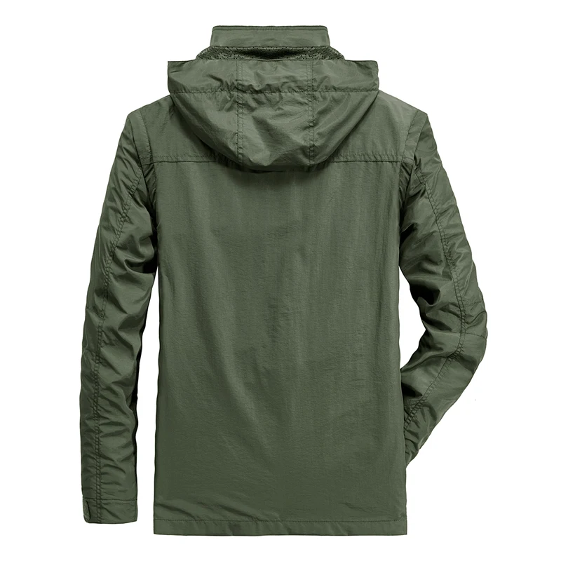 Waterproof Jacket Men Military Army Windbreakers Thick Warm Parka Fur Hooded Winter Coat Fleece Mal