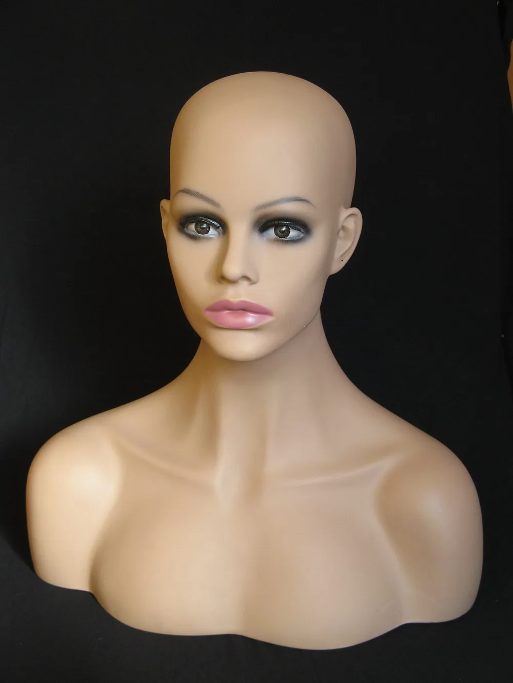 Женский манекен голова Веселая форма шоу стенд модель косметологическая женская голова Модель парик № 25