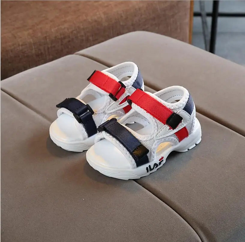 

Boys Girls Beach Slippers Sandals Toddler Summer Style Brand Mesh Children's Sandals Kids Shoes Flat