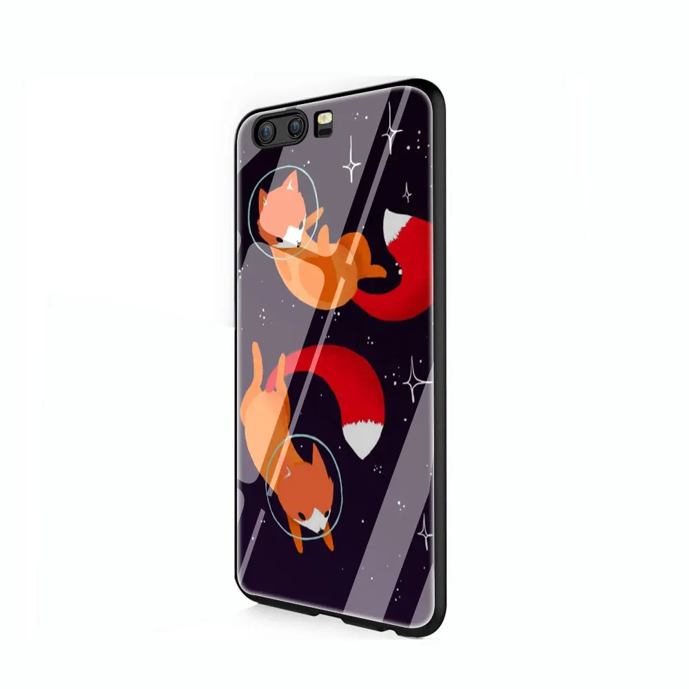G7 Хитрая лиса чехол из закаленного стекла для телефона huawei mate P 10 20 30 Lite Pro Y9 Honor 8X 7A - Цвет: G7