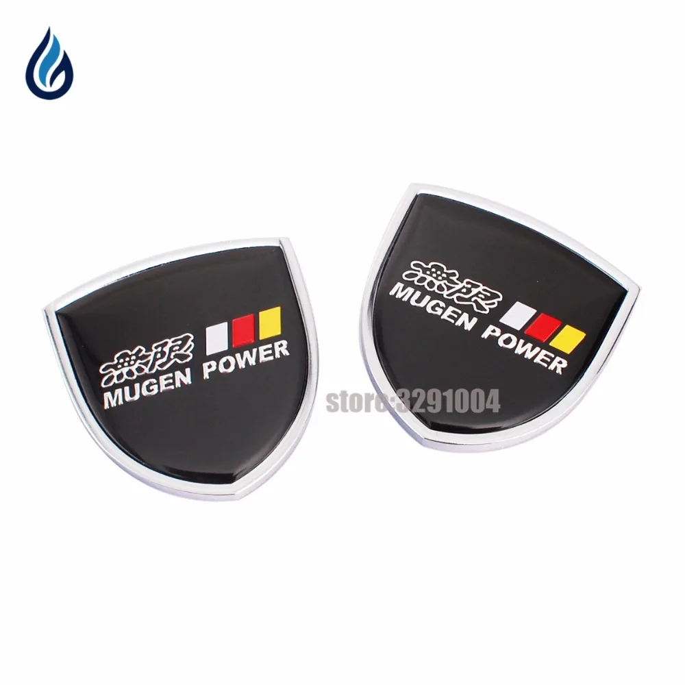 

Automobile Aluminum Sticker MUGEN POWER Logo For Honda Accord Civic CRV Fit H-RV Vezel Odyssey City Jazz Insight Elysion Spirior