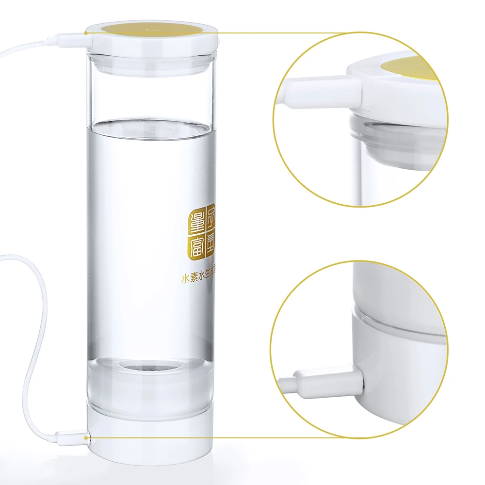 Генератор водорода H2 O2 сепарация стаканов для воды Заводская розетка стеклянная