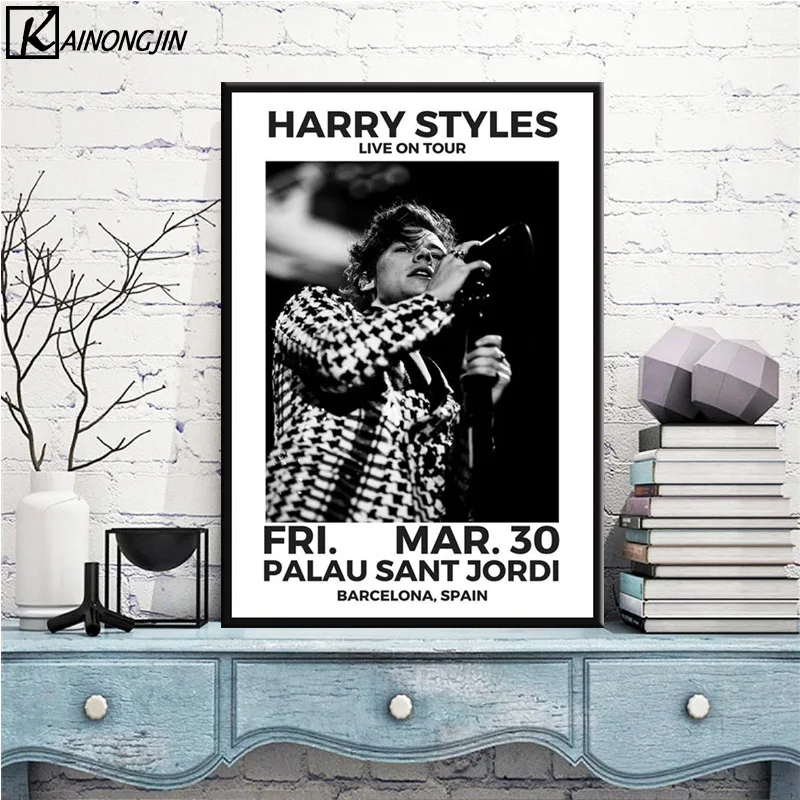 

Poster Harry Styles Music Star Canvas Painting Posters and Prints Wall Art Picture for Living Room Home Decor