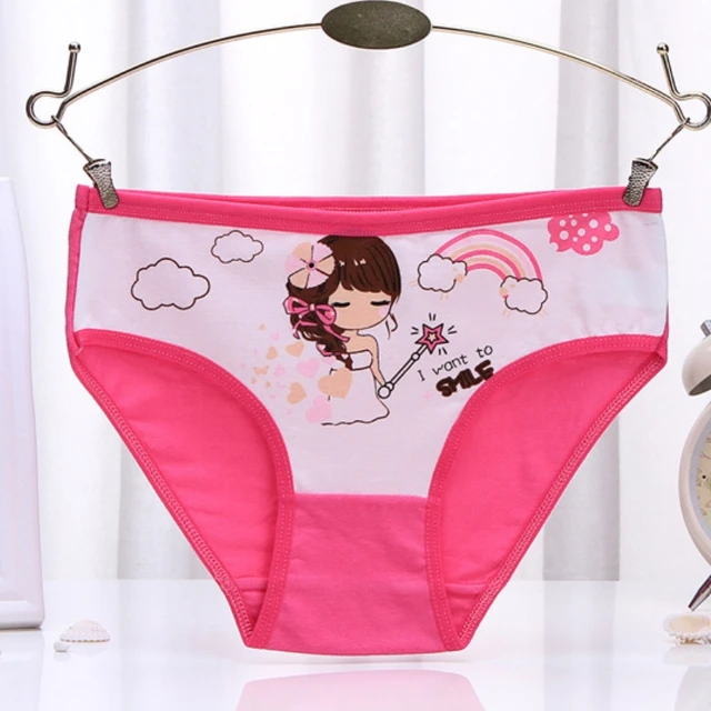 4pcs/set Cute Baby Girls Underwear Cotton Panties Kids Short Briefs  Children Underpants Hot Sale