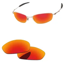 Поликарбонат-огненный красный зеркальные Сменные линзы для усов Солнцезащитные очки Рамка для защиты от UVA и UVB