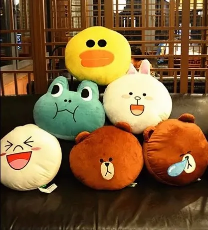 

40cm TONTON FRIENDS Kawaii Cat&Rabbit&Bear&Dog Plush Pillow Soft Cartoon Animal Shiba inu Stuffed Doll Sofa Cushion Kids Gifts