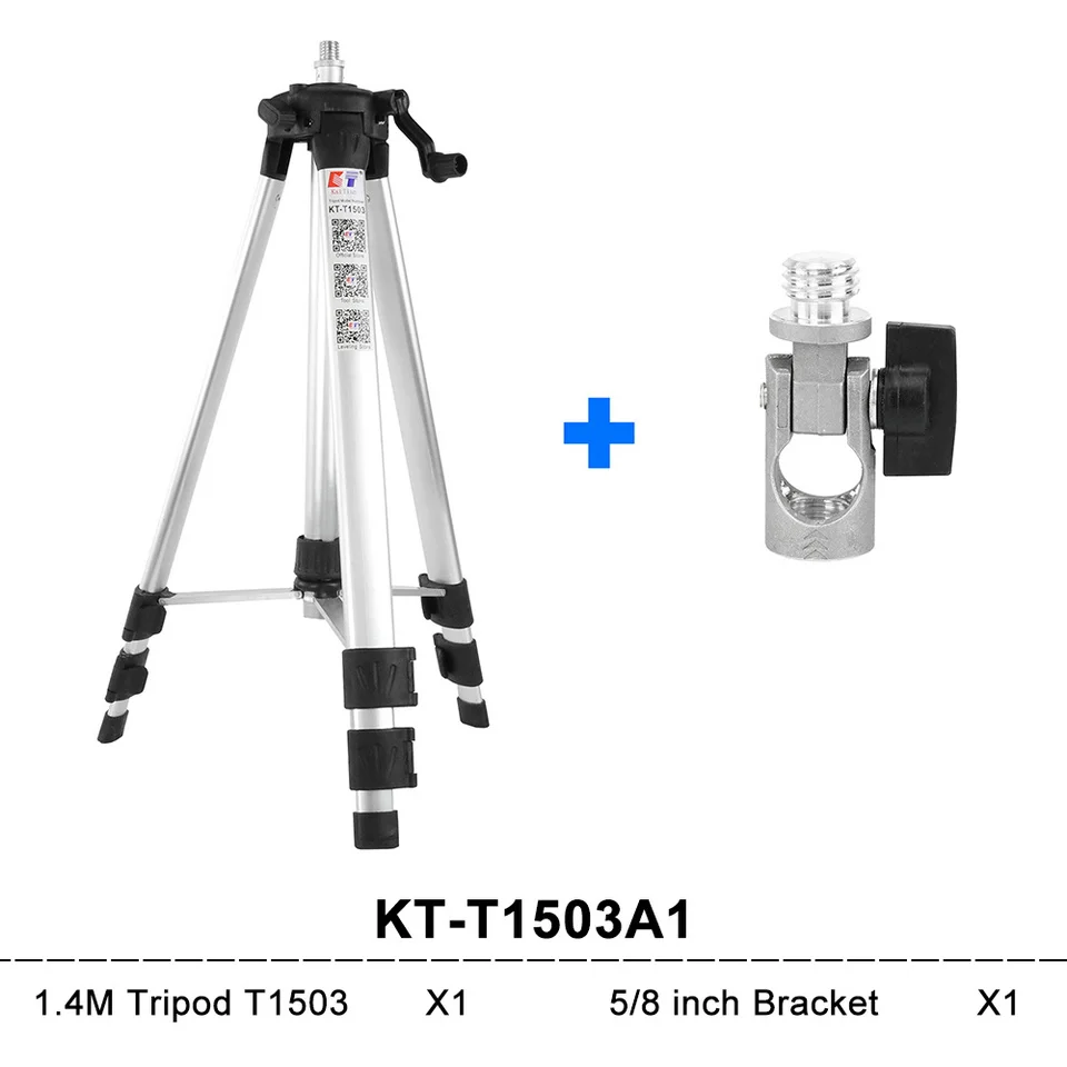 KaiTian Штатив для лазерного нивелира с регулировкой по высоте, плотные Алюминий 1,5 м 5/8 дюймов штатив-Трипод стойка для самостоятельного выравнивание линии уровня лазеры - Цвет: Laser Tripod